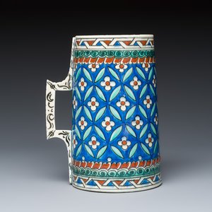 A French polychrome Iznik-style tankard — photo 4