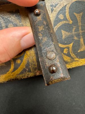 A French polychrome-painted wrought iron casket — photo 13