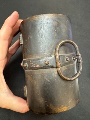 A French polychrome-painted wrought iron casket — photo 6