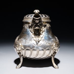 A French silver four-piece coffee and tea set, Lapar, Paris, 19th C. — 照片 17