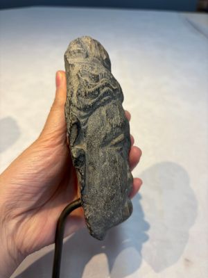 A Gandhara grey schist relief fragment of a Bodhisattva head, 3rd/4th C. — photo 3