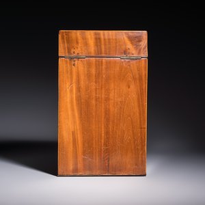 A George III mahogany knife box with marquetry inlay, later converted into a letter box — photo 5