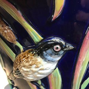 A George Jones Art Nouveau majolica jardiniere on stand, 19th C. — photo 11