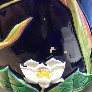 A George Jones Art Nouveau majolica jardiniere on stand, 19th C. — photo 12