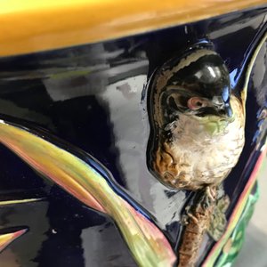 A George Jones Art Nouveau majolica jardiniere on stand, 19th C. — photo 13