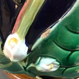 A George Jones Art Nouveau majolica jardiniere on stand, 19th C. — photo 16