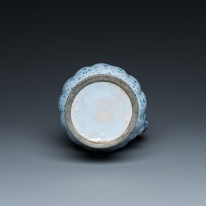 A German blue and white pewter-mounted twisted ewer, Frankfurt, 17th C. — 照片 8