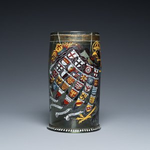 A German enamelled glass 'Reichsadler' humpen, probably Bohemia, dated 1636 — 照片 6