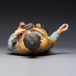 A German gilt-polychromed carved wooden sculpture of Joseph the Carpenter — 照片 6