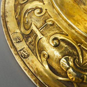 A German or Moravian silver-gilt cup and cover, 19th C. or earlier — photo 11