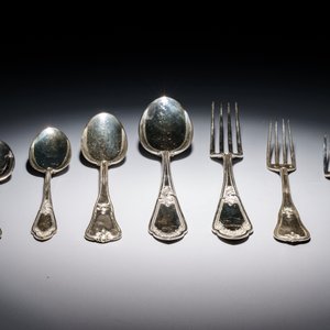 A German silver flatware service, 20th C. — 照片 2