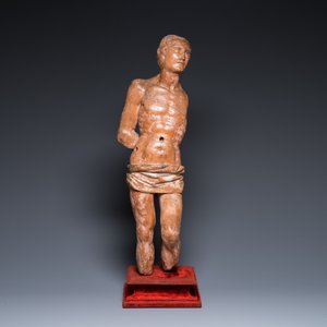 A German wood sculpture of Saint Sebastian, 16th C. — 照片 2