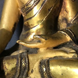 A gilt bronze figure of Buddha Vajrasana, Tibet, 15/16th C. — photo 16