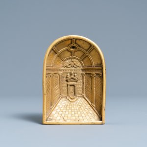 A gilt-bronze niche with an architectural perspective, Italy, 16th C. — photo 2
