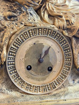 A gilt-bronze 'Oriental Beauty Reclining on a Lion Skin' mantel clock, France, first quarter 19th C. — photo 7