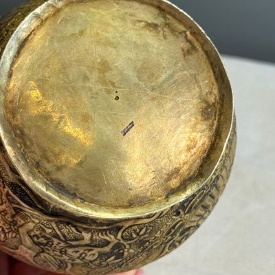 A gilt-silver repoussé vase — photo 10