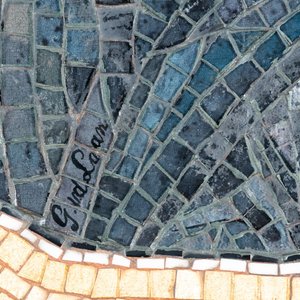 A glass mosaic after the self-portrait of Rubens, signed G. vd Laan, ca. 1900 — photo 6
