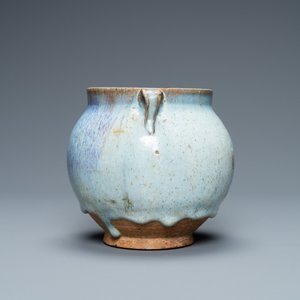 A globular Chinese junyao two-handled jar, Jin — photo 3
