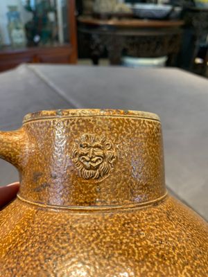 A globular stoneware jug with three coat of arms medallions, Germany, 16th C. — photo 8