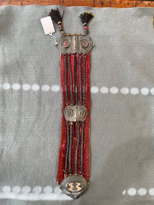 A gold lame woman's belt, a breast ornament and a silver karwat, Caucasus and Afghanistan, 19th C. — photo 4