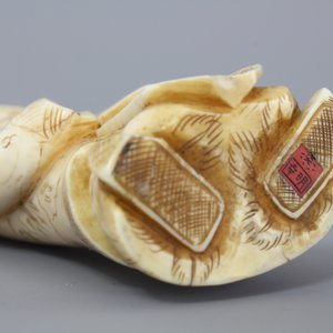 A good set of five Japanese carved ivory figures, 19th C. — foto 8