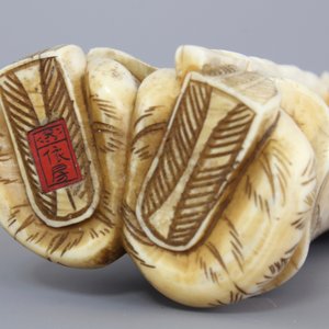A good set of five Japanese carved ivory figures, 19th C. — foto 9