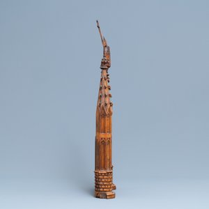 A Gothic revival wooden niche panel, France, 19th C. — 照片 4