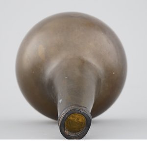 A green glass wine bottle, 18th C. and an orange glass amphora after the Antique — 照片 4