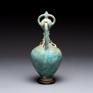 A green-glazed and a turquoise-glazed Kashan jug, Persia, 12/13th C. — photo 5
