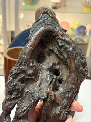 A group of 11 Chinese carved bamboo and wooden works, 19/20th C. — photo 8