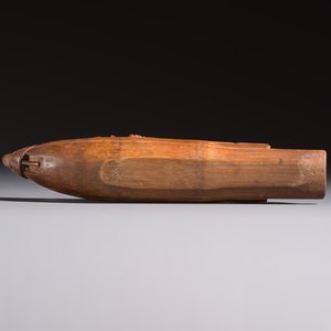 A group of 11 Chinese carved bamboo and wooden works, 19/20th C. — photo 25