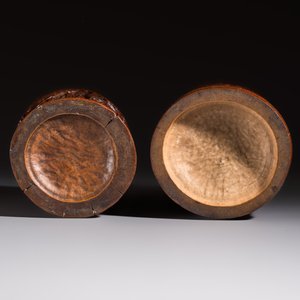A group of 11 Chinese carved bamboo and wooden works, 19/20th C. — photo 7