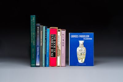 A group of 11 reference books on Chinese ceramics and snuff bottles, 1970-2009