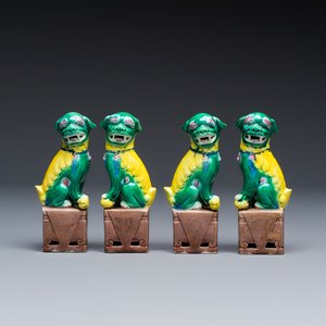 A group of 12 Chinese sancai-glazed sculptures — photo 12