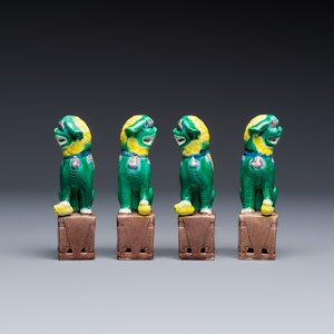 A group of 12 Chinese sancai-glazed sculptures — photo 13