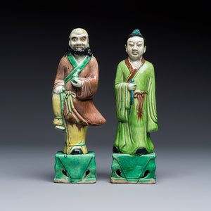 A group of 12 Chinese sancai-glazed sculptures — photo 18