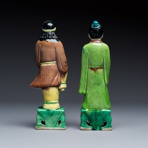 A group of 12 Chinese sancai-glazed sculptures — photo 20