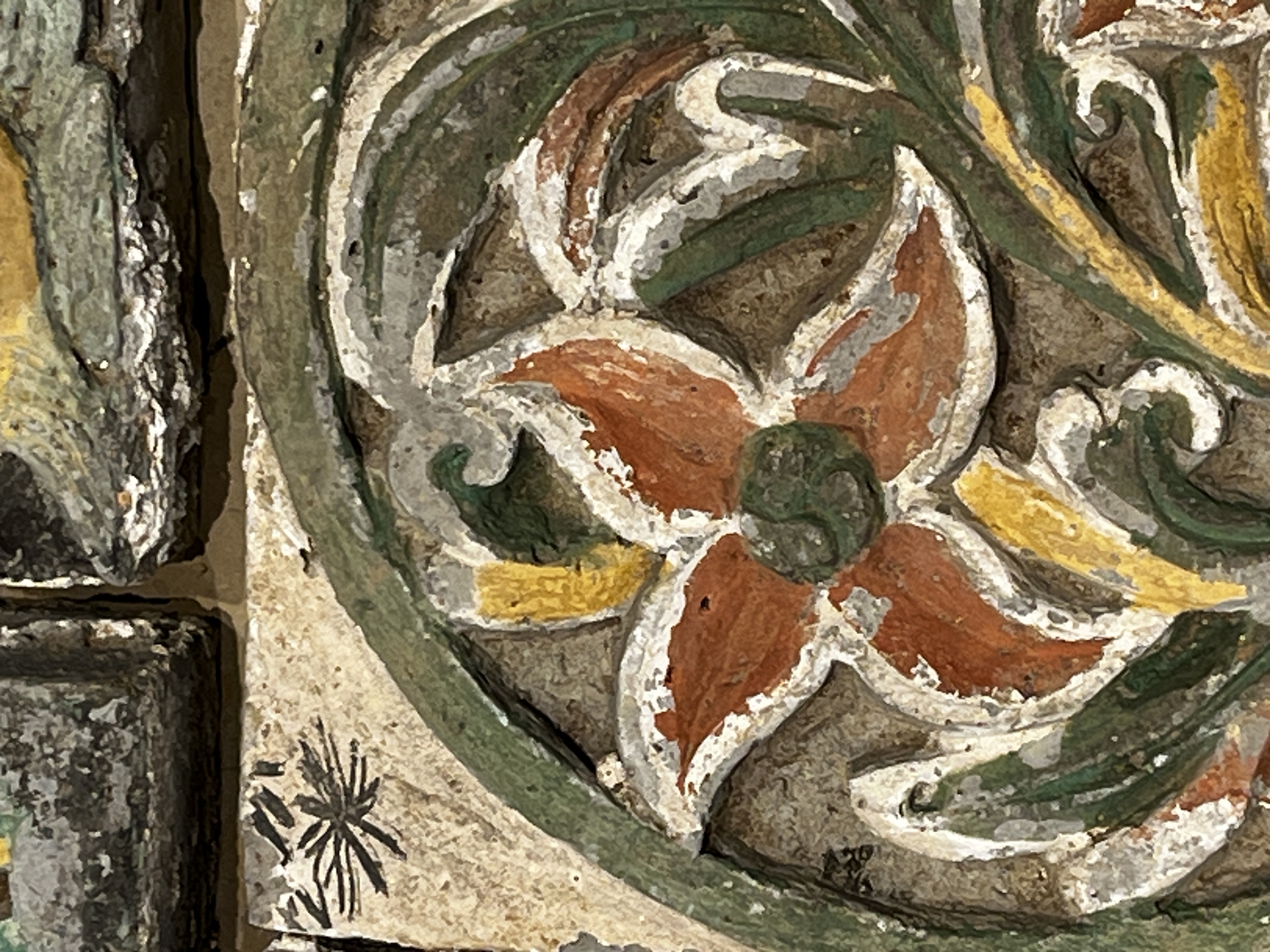 A group of 13 Chinese painted pottery relief tiles  — photo 19