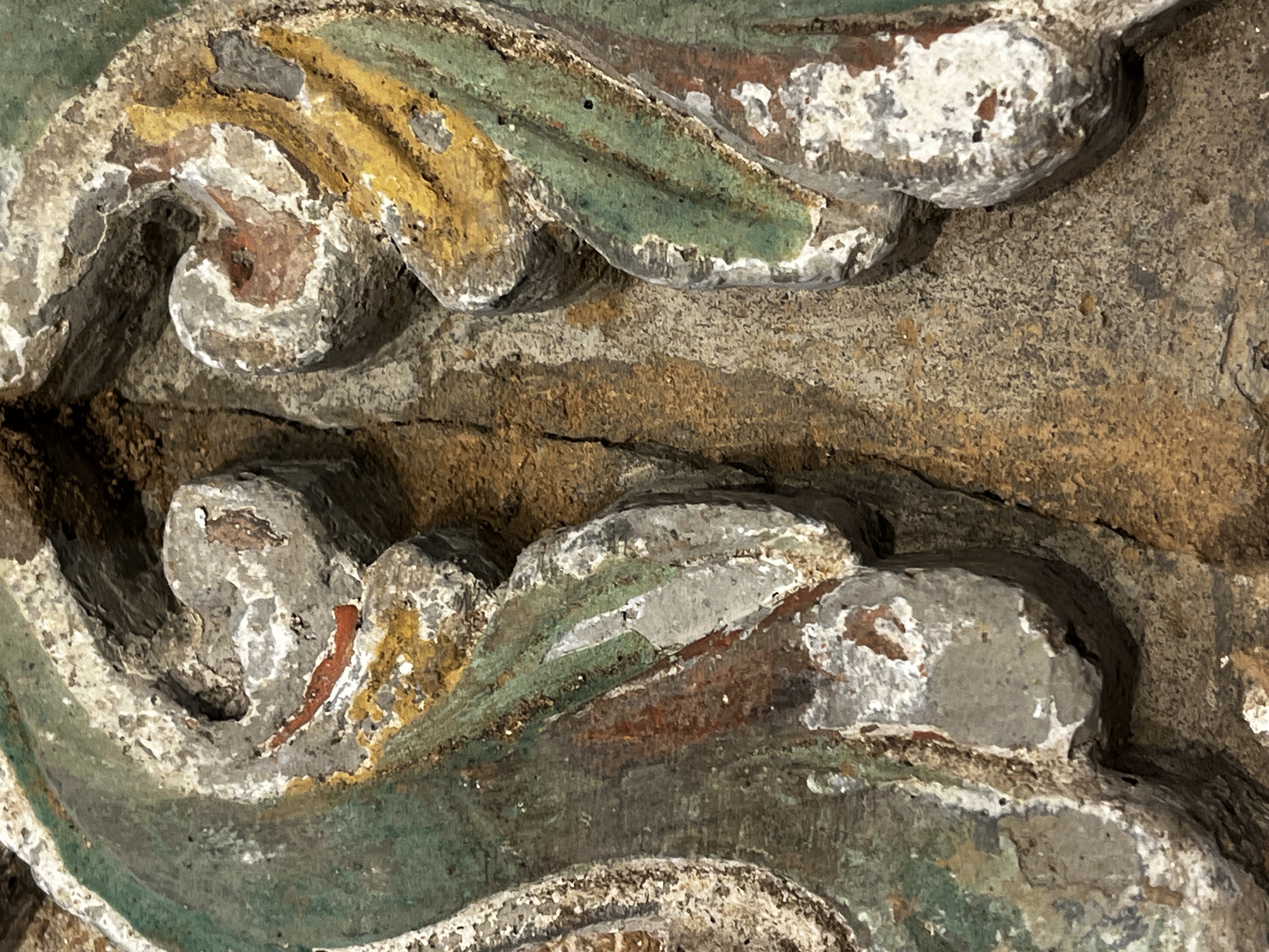 A group of 13 Chinese painted pottery relief tiles  — photo 30
