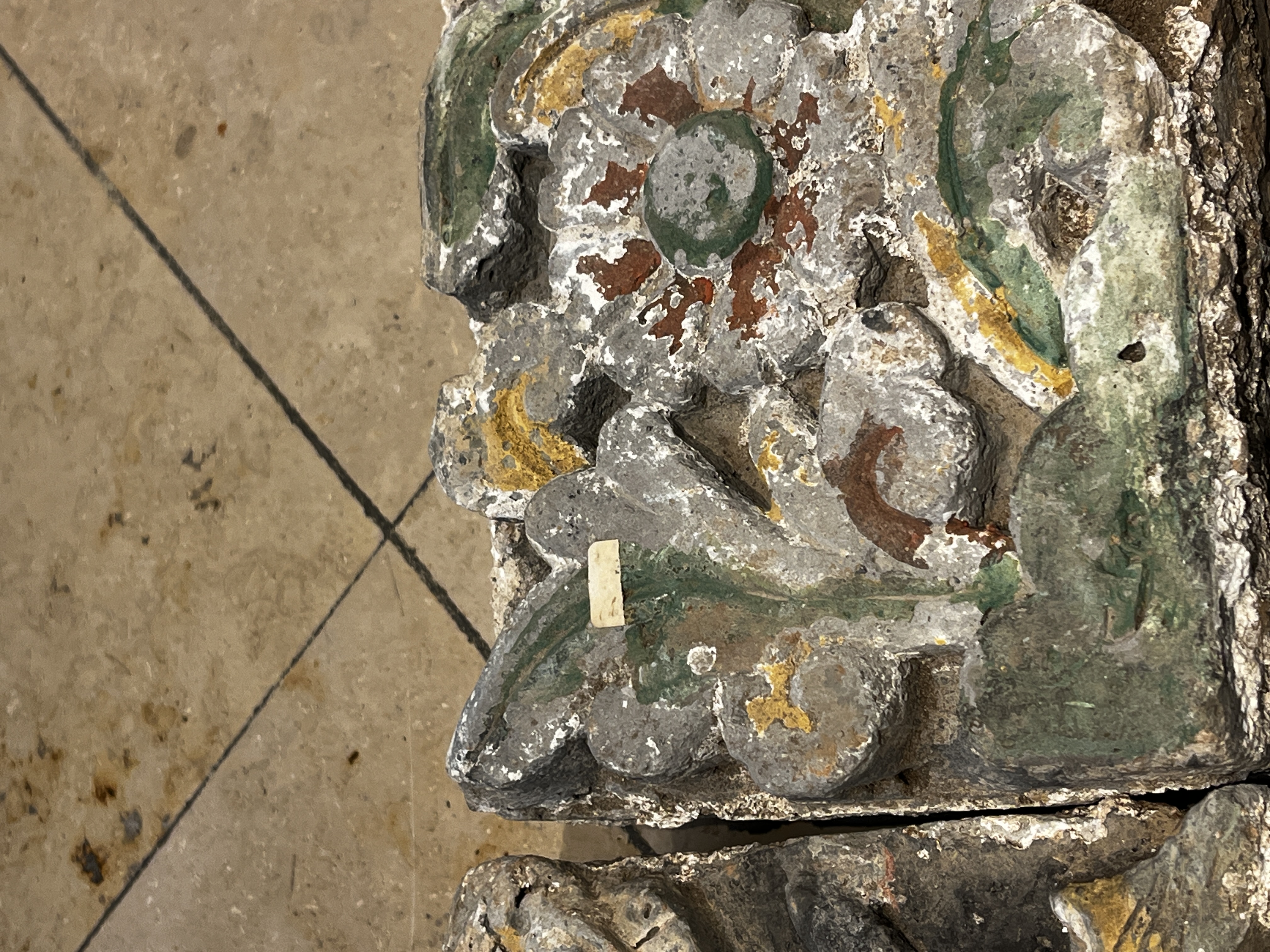 A group of 13 Chinese painted pottery relief tiles  — photo 5