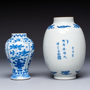 A group of Chinese and Japanese famille verte, blue and white wares, Kangxi and later — foto 10
