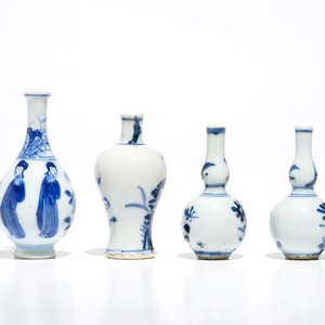 A group of Chinese blue and white wares, mostly Kangxi — photo 3