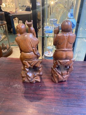 A group of Chinese boxwood sculptures of 18 Luohan, 20th C. — 照片 2