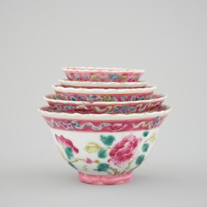 A group of Chinese famille rose Peranakan straits porcelain ware, 19/20th C. — 照片 7