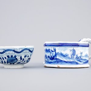 A group of Dutch Delft and French blue and white wares, 18th and 19th C. — 照片 12