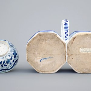 A group of Dutch Delft and French blue and white wares, 18th and 19th C. — 照片 14