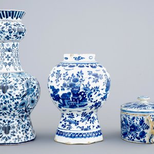 A group of Dutch Delft and French blue and white wares, 18th and 19th C. — 照片 3