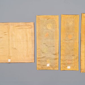 A group of eight pieces of Chinese embroidered silk, 19/20th C. — 照片 8