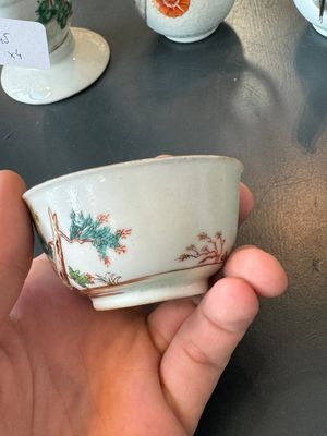 A group of four Chinese export famille rose 'European subject' porcelain, Qianlong — 照片 17