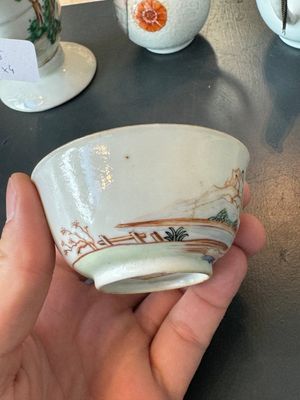 A group of four Chinese export famille rose 'European subject' porcelain, Qianlong — 照片 18